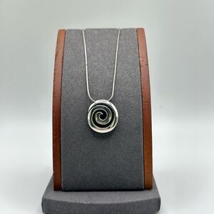 Brighton Swirl Pendant Silver Plated Necklace
